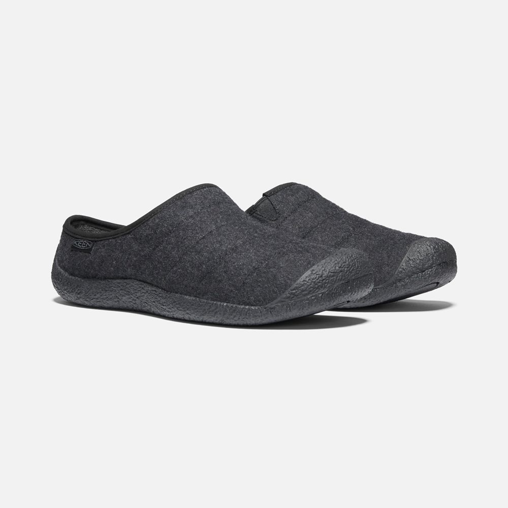 Keen Slippers Heren Zwart - Howser Slide - 30496-OKDG